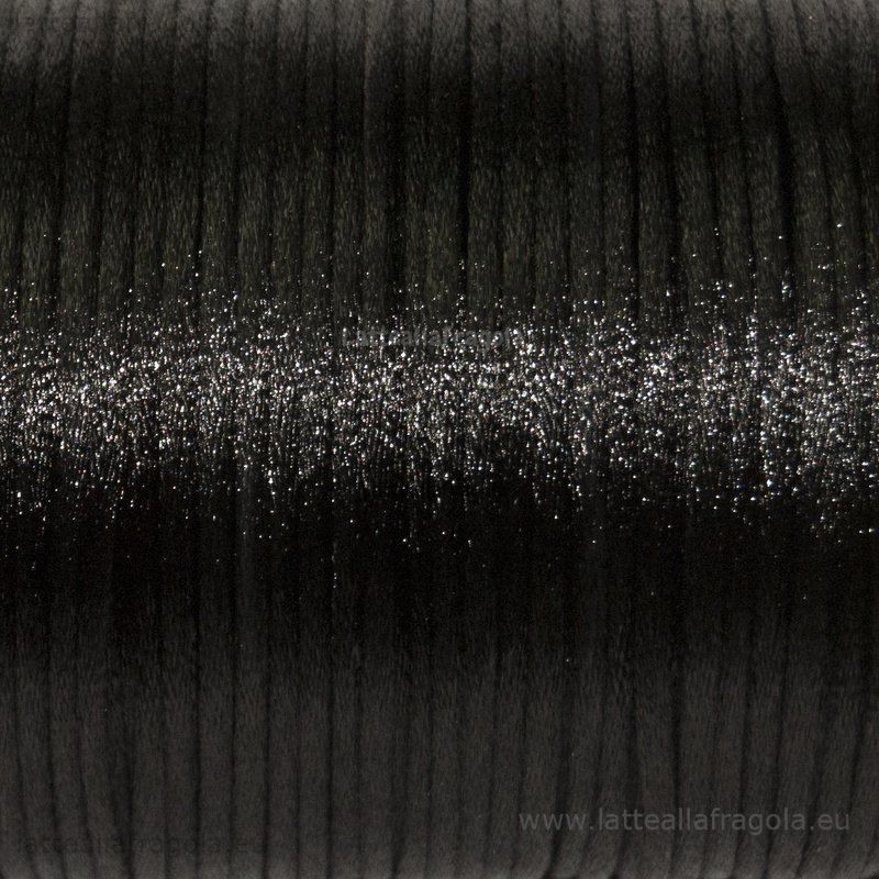 1 Metro di Coda di topo nero 2mm