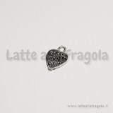 Charm cuore con scritta