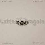 Spaziatore Ali d Angelo in metallo argento antico 14x5mm