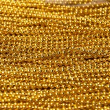 1 Metro di Catena a pallini in metallo Gold Plated 1.5mm