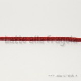 1 Metro piattina in alcantara 3x2mm rosso