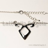 Collana Shadowhunters Runa Potere Angelico in metallo argentato