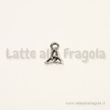 Charm Nodo Celtico in metallo zincato Argento antico10x8mm