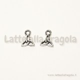 Charm Nodo Celtico in metallo zincato Argento antico10x8mm