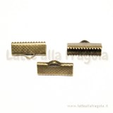 Capocorda per organza color bronzo 16x7.5mm