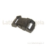 Set chiusura in plastica nera 29x16mm