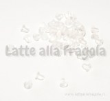 200 farfalline in silicone trasparente 4x4mm