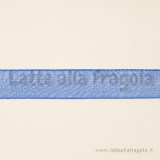 1 Metro di Organza colore blu elettrico 10mm