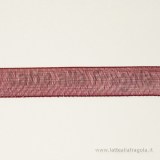 1 Metro di Organza colore bordeaux 10mm