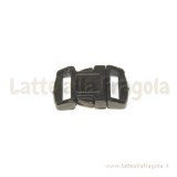 Set chiusura in plastica nera 29x16mm