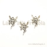 Charm Fata in metallo zincato argento antico 21x15mm