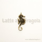 Charm cavalluccio marino color bronzo 29x11mm