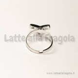 Anello regolabile con Runa Potere Angelico in metallo argentato