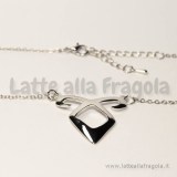 Collana Shadowhunters Runa Potere Angelico in metallo argentato