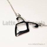 Collana Shadowhunters Runa Potere Angelico in metallo argentato