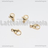 Gancio in Acciaio Gold Plated 12mm