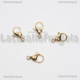 Gancio in Acciaio Gold Plated 12mm