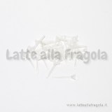 10 Coppie Perni base coppetta 4mm in plastica anallergici 