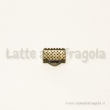 Capocorda per organza in metallo color bronzo 10x8mm