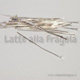 50 Chiodi o Spilli a T Silver Plated da 40mm
