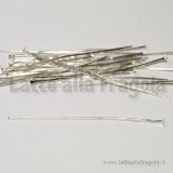 50 Chiodi o Spilli a T colore Argento da 50mm