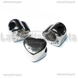 Cuore Wish in Acciaio 316 foro largo 12x11mm