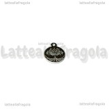 Charm Targhetta Albero della Vita in Acciaio 304 12x10mm