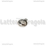 Charm Targhetta Albero della Vita in Acciaio 304 12x10mm