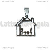 Ciondolo Family in Acciaio Inox 30x21mm
