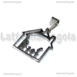 Ciondolo Family in Acciaio Inox 30x21mm