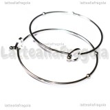 Bracciale Rigido Apribile in Acciaio 304 con Cuore 60mm diametro