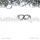 100 Anellini apribili in Acciaio Inox 8x1mm