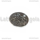Ciondolo Little Family in metallo argento antico 22mm