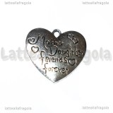 Ciondolo Cuore Mother Daughter Friends Forever 30x28mm