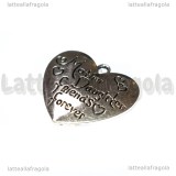 Ciondolo Cuore Mother Daughter Friends Forever 30x28mm