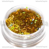 Lettere Alfabeto Oro Holografico 5mm 1gr