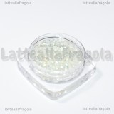 Microsfere iridescenti in vetro trasparente 1-3mm 5gr