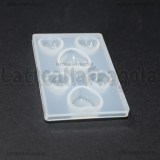 Stampo in silicone Cuoricini lucido 65x42mm