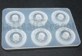 Stampo in silicone Perle Sfaccettate foro largo lucide 16mm
