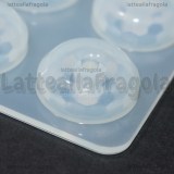 Stampo in silicone Perle Sfaccettate foro largo lucide 16mm