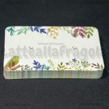 10 Espositori in Cartoncino Fantasia Bird per orecchini 50x30mm