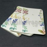 10 Espositori in Cartoncino Fantasia Bird per orecchini 50x30mm