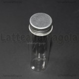 Bottiglia in vetro con tappo in Alluminio 10x3cm