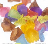 25 Fiori in lucite colorata 12x12mm