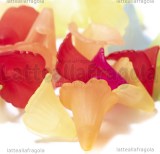 5 Fiori in Lucite colorata 20x20mm