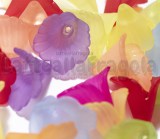5 Fiori in Lucite colorata 20x20mm