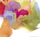 5 Fiori in Lucite colorata 20x20mm