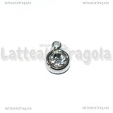 3 Charms Punto Luce in Acciaio Inox 8.5x6mm