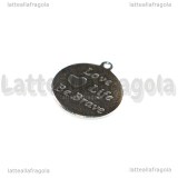 Ciondolo Love Life Be Brave in Acciaio Inox 20mm