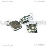 Charm Cappello di Laurea 3D Tocco in metallo argento antico 17x13mm